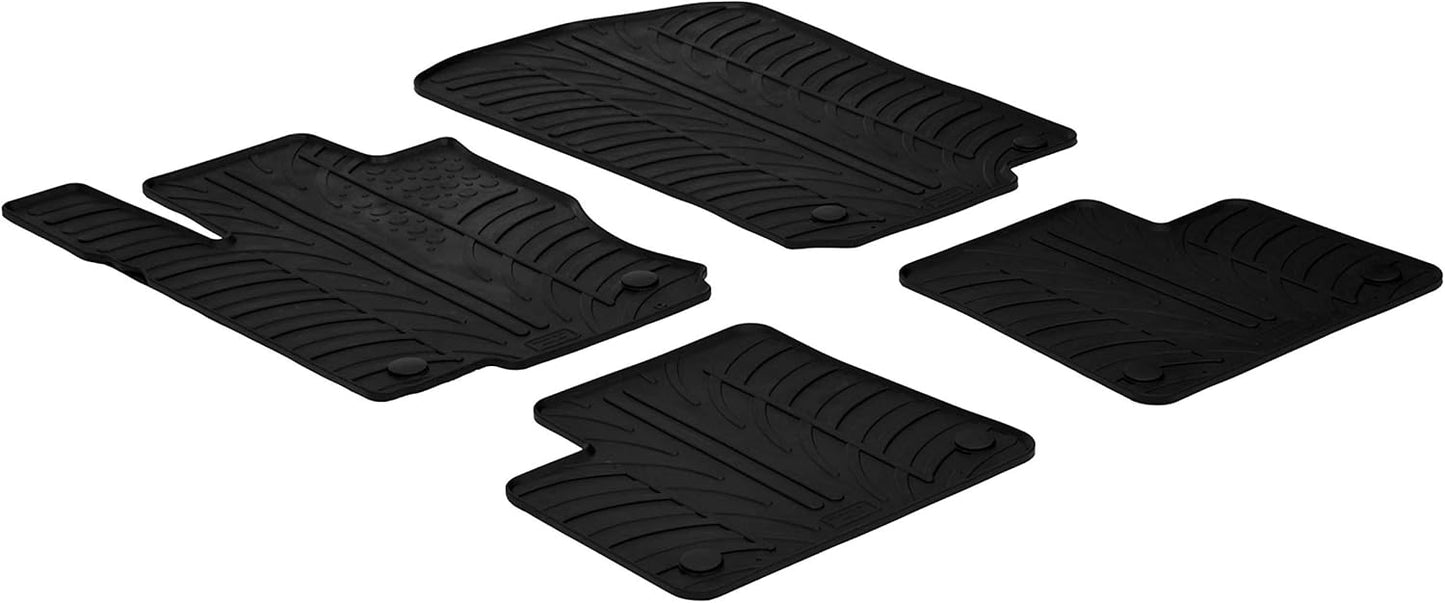 Gledring USA Custom Fit All-Weather Rubber Floor Mats Intended for Mercedes Benz ML Class/ML-63 AMG (W166) 2012-2015, No Trimming Required, Tailored Custom Fit, Protects from Rain, Mud, & Snow