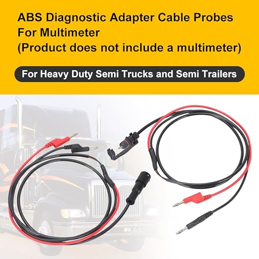 for Heavy Duty Semi Trucks and Semi Trailers ABS Diagnostic Multimeter Cable Adapter
