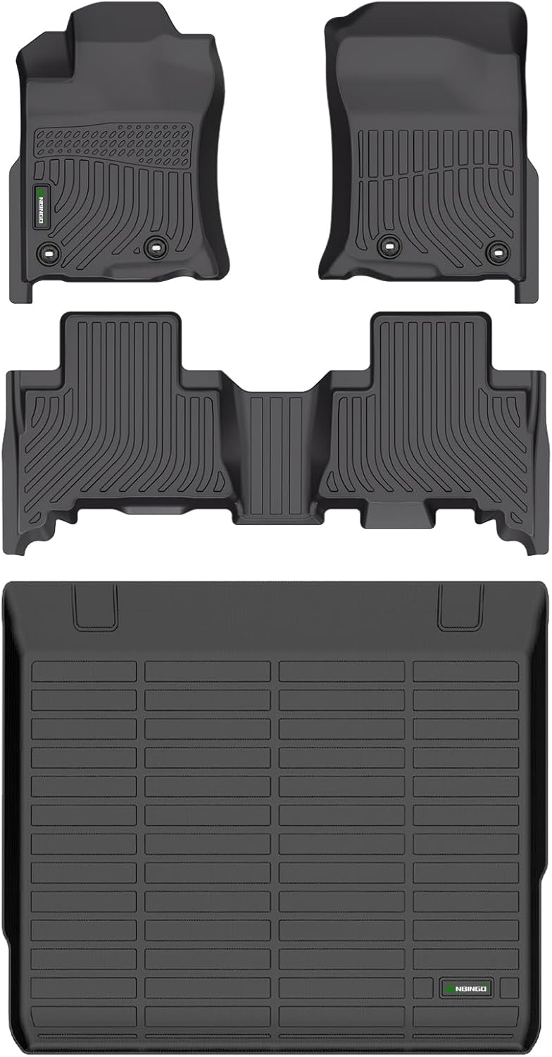 ANBINGO®Floor Mats Fit for Toyota 4Runner (5 Seats) 2013-2024 & Cargo Liner All Weather Mats for Toyota 4Runner TPE Car Mat Rugs for 4Runner Rubber Trunk Carpet for 2022 2023 4Runner Accessories