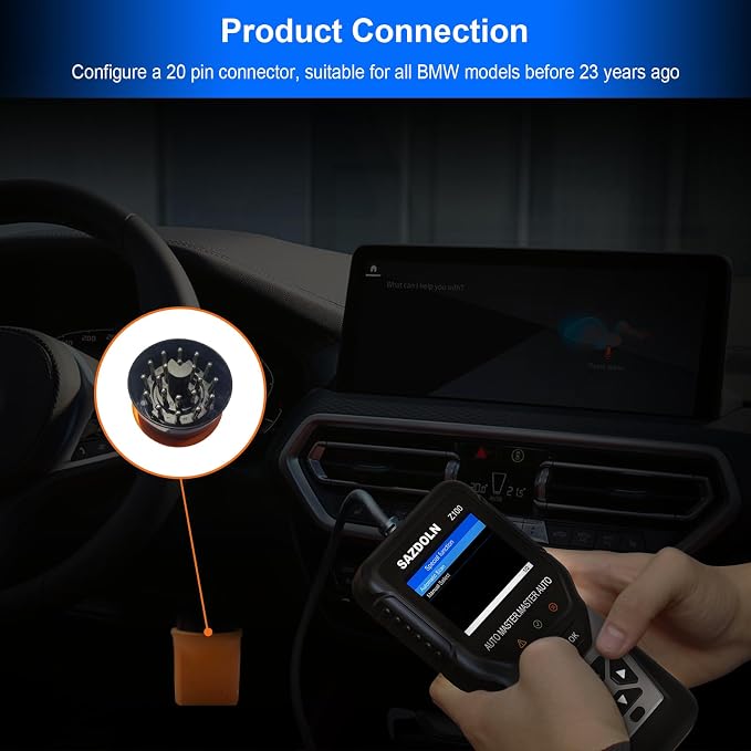 Z100 Fit for BMW-OBD2-Scanner, Car Code Readers, Full-System-Car-Diagnostic-Tools, with Battery Registration Tool, Oil Reset, ABS Bleed, EPB Reset, TPS Regulation (Black)