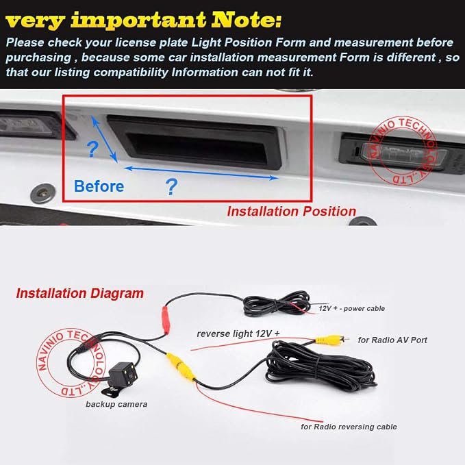 HD Trunk Handle 170° Rear View Reversing Camera Parking Aids System Compatible with BMW 520Li 525Li 530i 535Li 328Li 320Li Z3 Z4 Z8 i3/328i/F30 316i/F15/E60 E61 E70 E71 E72 E82 E88 E84 E90 E91 E92 E93