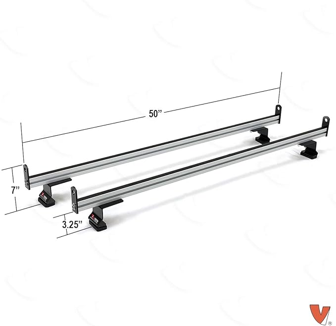 2 Bar Rack System for The Transit Connect 2014-On Silver