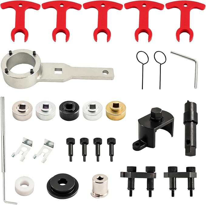 PHILTOP Engine Timing Tool Kit Camshaft Locking Tool Fit for Audi A3 A4 A5 A6 Q5 TT/TT Quattro 2.0T, Camshaft Tensioning Locking Alignment Timing Belt Tool Kit