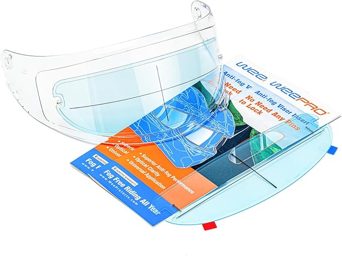 Full Face Helmet Shield Anti Fog Film for Motorcycle Helmet Visor Insert Fog-Resistant,Fog Free Clear Visor for Safe Riding in Humid Cold Weather,Long-Term Effects,Self Adhesive Edge Banding