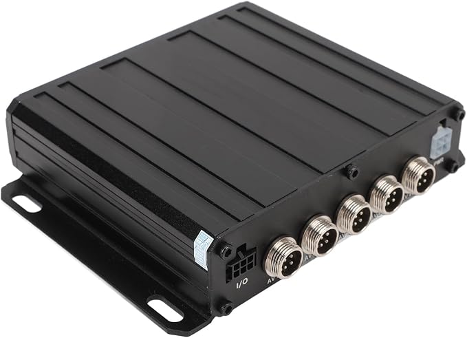 Backup Camera Video Switcher, 4 Channel Parking Camera Video Splitter 4 Input 1 Output DC12V/24V 1080P AHD Backup Image Switch Combiner Box for RV Buses Truck (128G