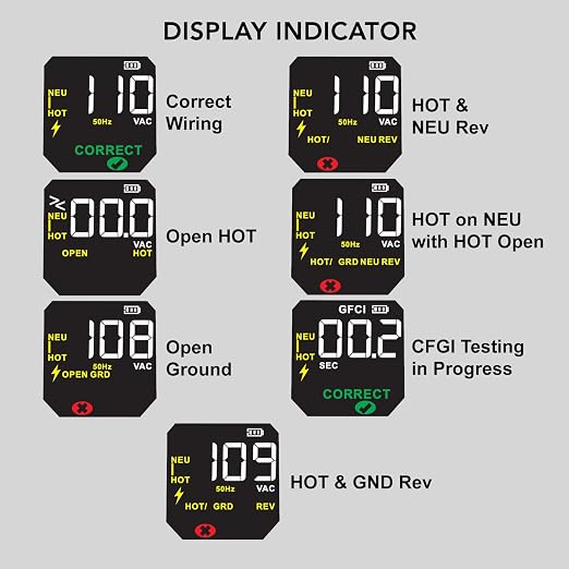 Circuit Breaker Finder Detector with LCD Display, AI Smart Mode, GFCI Outlet Tester, Electrical Circuit Tracer Tool with NCV Test – Includes Carrying Case and Adapters, Rechargeable Function