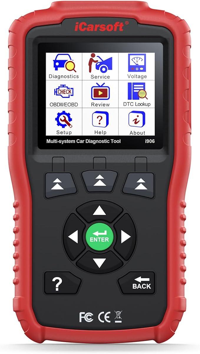 iCarsoft i906 Compatible for Volvo/Saab OBD2 Diagnostic Scanner Multi-System Engine ABS SRS