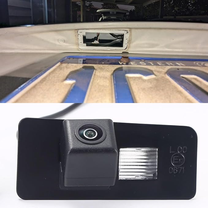 HD Auto License Plate Light Rear View Reversing Backup Camera Parking Compatible with Holden Commodore HSV VE V6 V8 Ute SS Berlina Sedan Wagon/G8 GT/omega/VX VZ VY VF VR VS Maloo Senator (A(81*37MM))