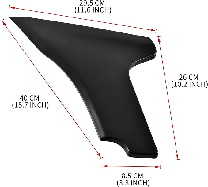 Side Fairings Spoiler Protector Covers for Road Glide 24-up, Black Side Panel Spoiler Protection Covers for Harley FLTRXSE 23-up FLTRT FLTRXL 26-up Accessories