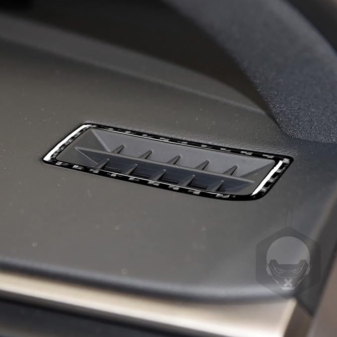 Soft Carbon Fiber Car Interior Decoration Left and Right air Vents 2/Piece Decorative Sticker for Lexus RC300 350 200T 15-24 IS250 13-20 Carbon Fiber Interior Accessories