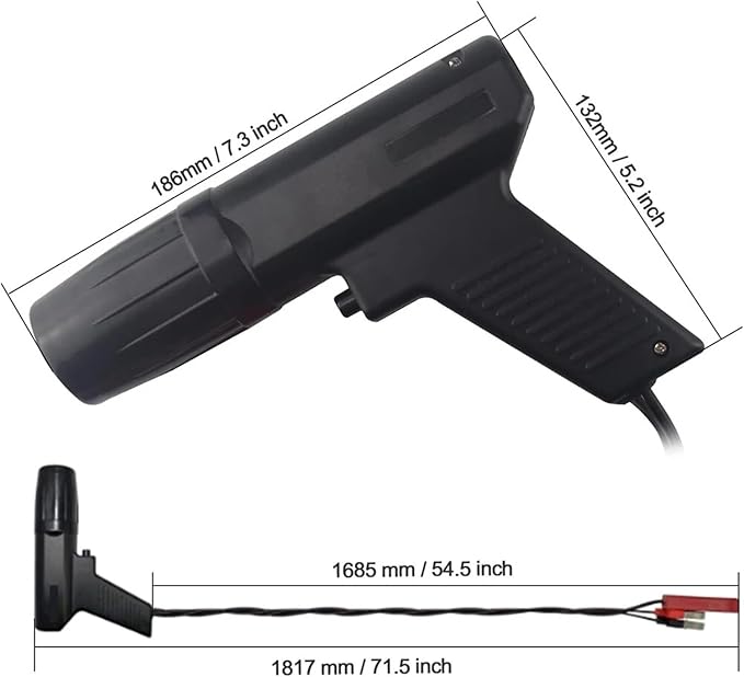 TL-122 Advance Timing Light, 12V Automotive Ignition Timing Tool with Xenon Light, Overload Protection