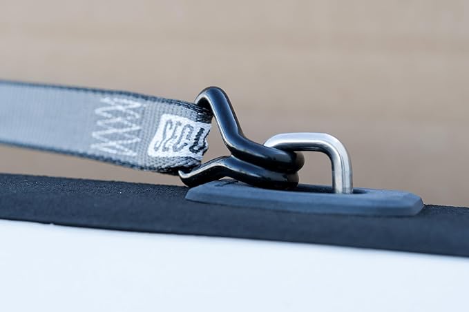 Secure Tite Ratchet Straps 4 Pack, Ratcheting Tie Down Straps with Hooks - 1-1/4” x 16’ Truck Tie Down Straps – Vinyl Double J-Hooks, 1000 lbs. Working Load Limit, 3000 lbs. Break Strength
