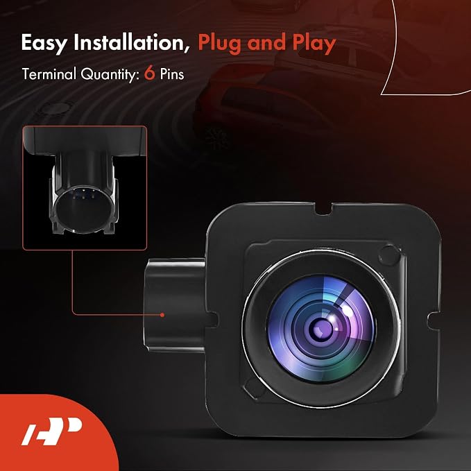 A-Premium Park Assist Camera Rear View Backup Reverse Camera Compatible with Select Chrysler Models - 2017-2023 Pacifica, 2020-2022 Voyager - Replace# 68227397AH