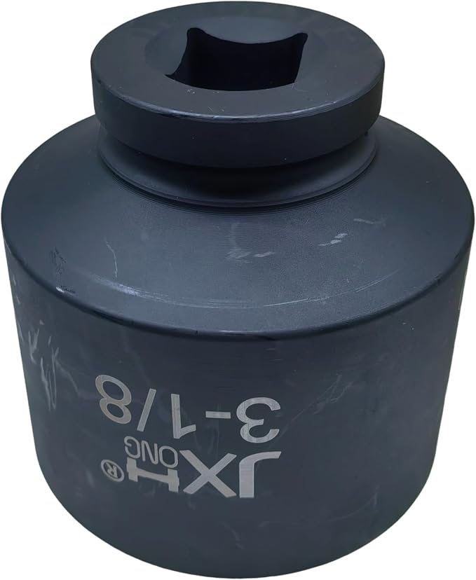 1" Drive 3-1/8" Jumbo Impact Socket, 6-Point, Heat Treated Cr-Mo Alloy Steel