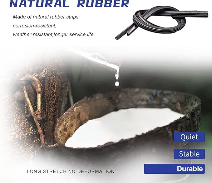 OEM QUALITY 24" + 24" Premium All-Seasons Stable And Quiet Windshield Wiper Blades(Set of 2)