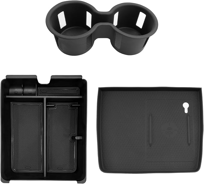 (3Pack) Center Console Organizer Compatible with 2026 Honda Passport Console Tray Middle Console Storage Wireless Charging Protecive Mat Cup Holder Inserts 2026 Honda Passport Trailsport Accessories