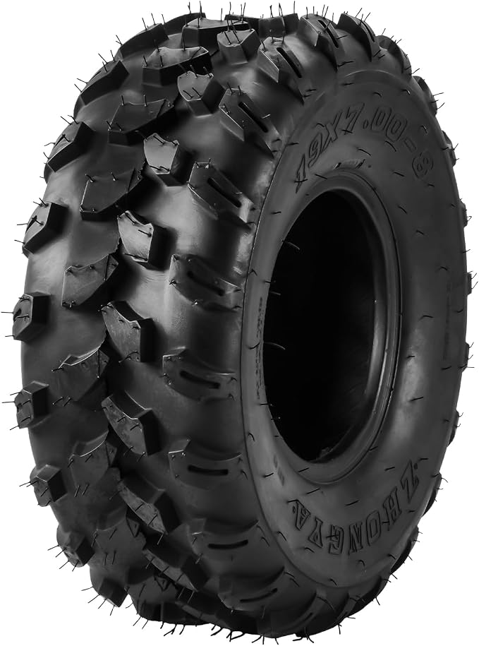 Torchbeam 19x7x8 ATV UTV Tire All-Terrain Off-Road, 4 PR 19x7-8 ATV Tires, Z-124 Mud Sand Trial Tire, Set of 2