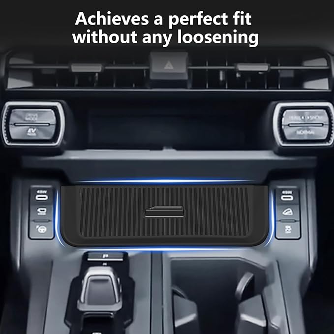 Silicone Drawer Style Central Console Storage Box for Toyota RAV4 2026 XSE SE Limited, Center Console Organizer Tray for RAV4 Interior Accessories