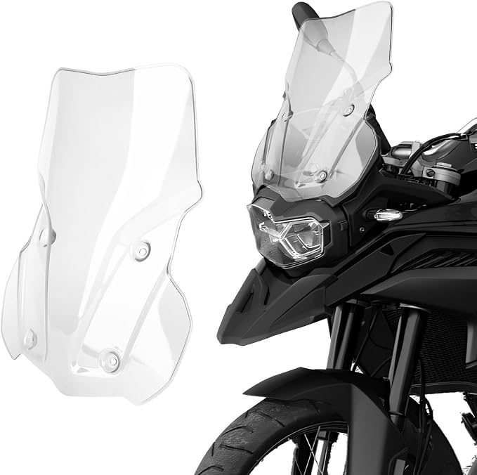 Motorcycle Windshield for F850GS Reduce Wind Resistance Front Windscreen Wind Deflector Fits for BMW F 850gs Adventure F850 GS/ F850 ADV (Clear)