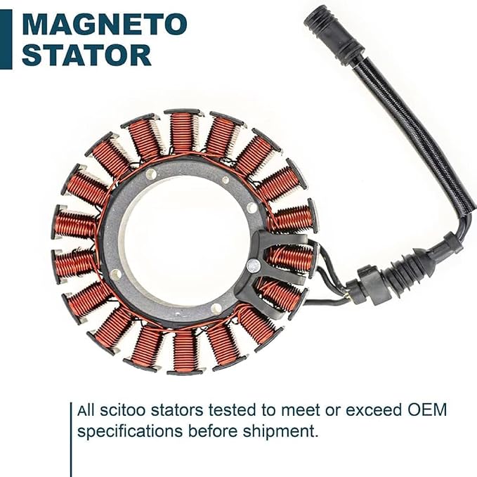 Replace 30017-08 30017-08A YINNCKE Magneto Ignition Stator Fits for Harley Davidson Dyna Low Rider Street Bob Super Glide Wide Glide Fatboy Heritage Softail Night Train 2007