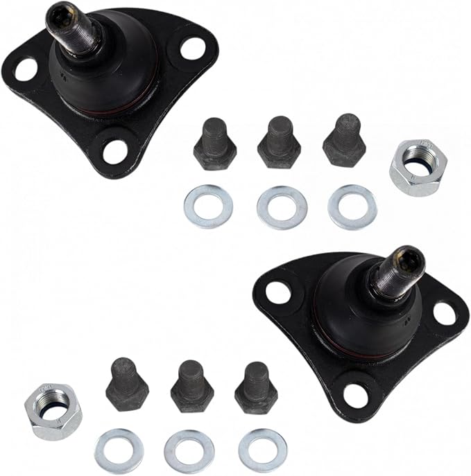 TRQ Front Lower Ball Joint Set Compatible with 2014-2022 Ram ProMaster 1500, 2500, 3500