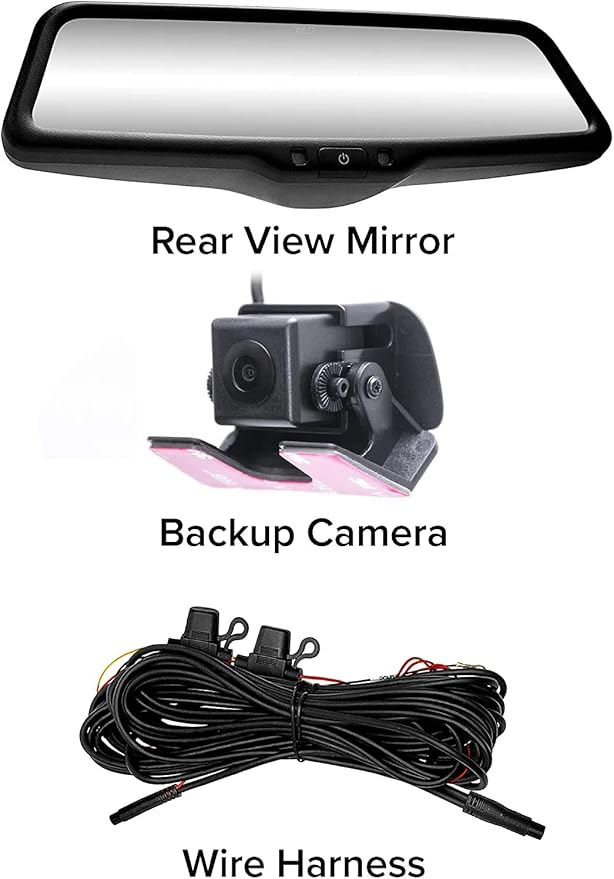 Master Tailgaters 10" OEM Rear View Mirror Dash Cam with 10" LCD Screen | Rearview Universal Fit | 1080p 30fps HD DVR | Dual Way Video Recorder with WiFi | Anti Glare | 1080p Backup Camera Included