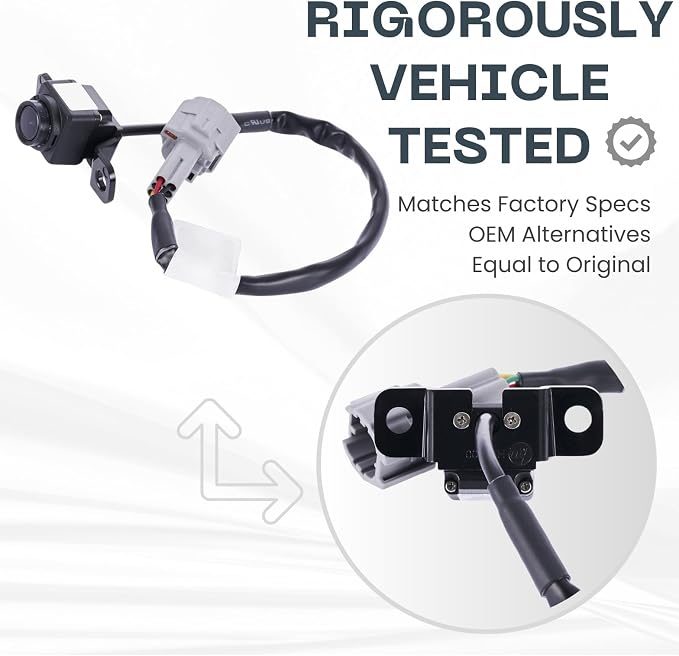 Backup Camera Replaces for 2012-2017 Hyundai Veloster OE Part # 95760-2V000, 95760-2V002, 95760-2V100