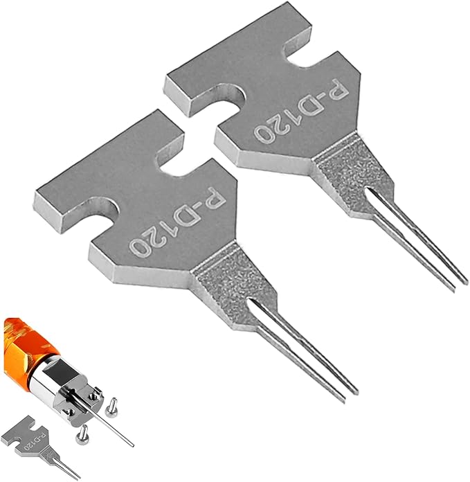 JRready ST5280 2PCS P-D120 Replacement Tips for DAP-D120 Ejector Rod Pin Extractor-Terminal Release Tool Accessories Suit for Molex Micro-Fit 3.0 (MX3.0) Female Terminal