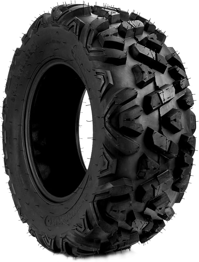 Torchbeam 25x8-12 ATV UTV Tires All-Terrain Quad Tire for All Trail Mud Pavement Sand Off-Road Tire,6 Ply, 1 pack