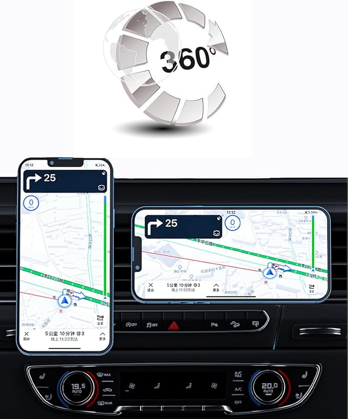 Designed for MagSafe Car Mount for 2026 Civic Phone Mount 2026 15W Fast Wireless Charging 11th gen Civic Phone Holder 2026 Civic Accessories Support 2022-present Civic