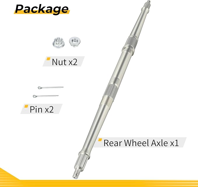M MATI Rear Wheel Axle for Yamaha B-laster 200 YFS200 1988-2002 2XJ-25381-00-00