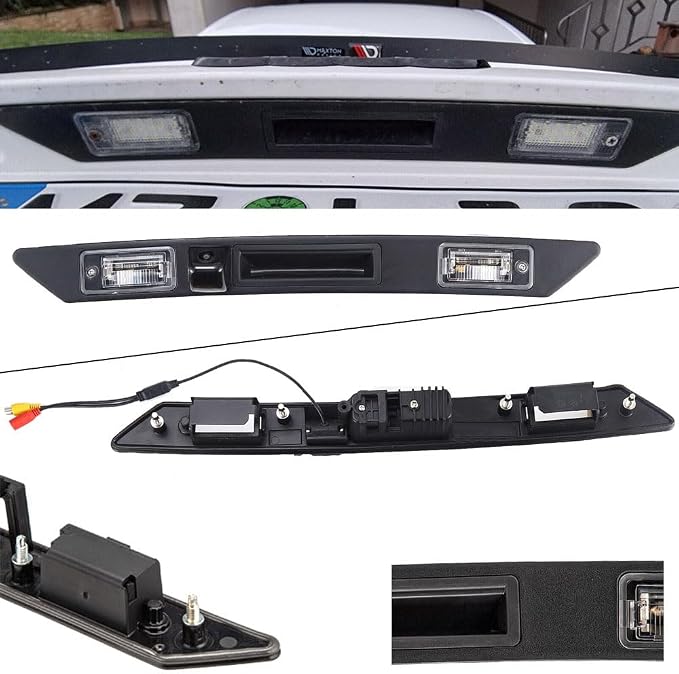 with Switch Plug and Play with License Plate Lighting Without Keyhole Night Vision HD reversing Camera Replacement for A3 A4 A6 A6L 8P Q7 RS3 8P1 8PA S3 V6 Allroad Sportback Quattro Avant Facelift