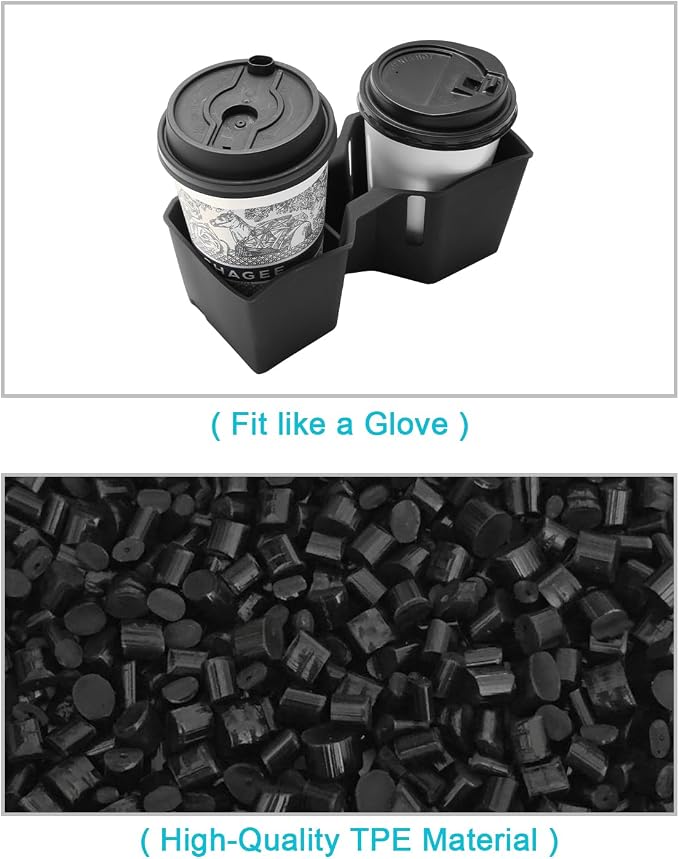 CDEFG 3Pcs for 2025 2026 Toyota 4Runner Center Console Organizer Middle Console Storage Cup Holders for 2025 2026 Toyota 4Runner Accessories Rear Door Cup Holders