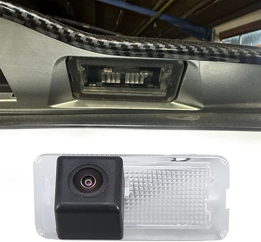 HD Car Rear View License Plate Light Reverse Camera, for Fiat Abrath 500 595 695 500C 595C 695C Rockstar Cabrio Convertible/E-Sport Lounge Pop Lounge Hatchback/Diesel Hatch/Petrol Hatch/Convertible