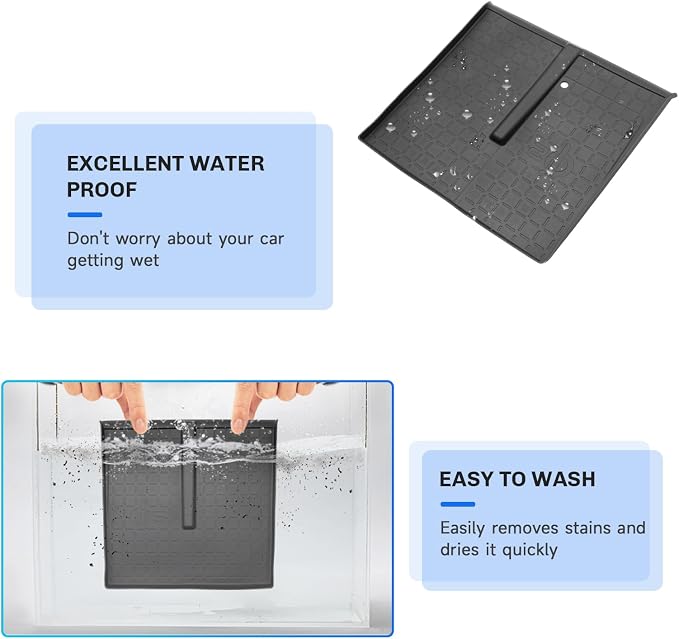 SXCY for 2026 Toyota RAV4 Wireless Charging Protective Mats 2026 RAV4 Accessories Center Console Inserts Liner Anti-Slip Anti-Dust Waterproof Mats