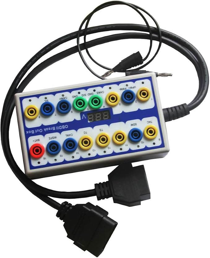 Taotao OBDII Diagnosis Scan Tool Protocol Detector ＆ Break Out Box OBD Diagnostic Tool OBD line Signal Text car Fault Diagnostic Tool