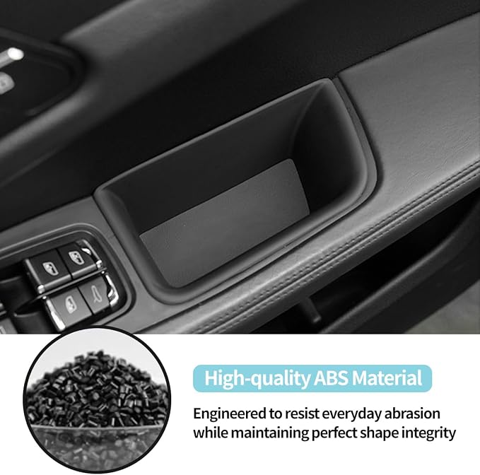 4PCS Car Door Side Organizer Tray for Porsche Macan Accessories 2014-2026, Front Rear Door Side Insert Storage Box for Phone, Keys, Cards, Car Accessories Interior (Red for Ma-can 2014-2026)