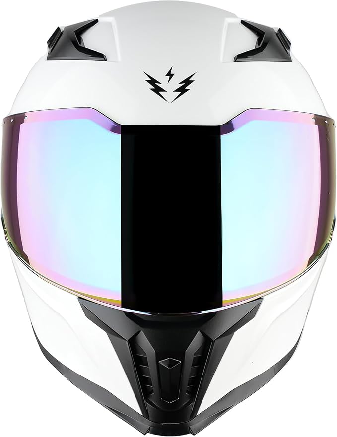 1Storm Motorcycle Full Face Helmet for Adults Men and Women Street Bike Racing Helmet DOT Approved with one Extra Clear Shield