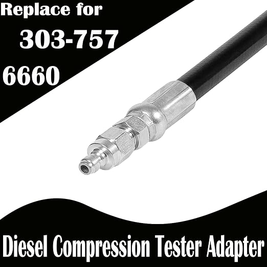 Replace for 6660 303-757 Diesel Compression Tester Adapter Hose Compatible with 2003-2006 Ford Pickups and Vans with 6.0L Powerstroke Diesel Engines