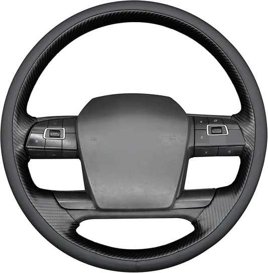 MEWANT Hand Sewn 3D Style Steering Wheel Cover Wrap for Volvo VNL VNR FM FH 2017-2025 Steering Wheel Accessories for Volvo FM