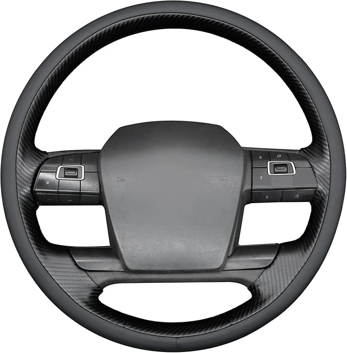 MEWANT Hand Sewn 3D Style Steering Wheel Cover Wrap for Volvo VNL VNR FM FH 2017-2025 Steering Wheel Accessories for Volvo FM