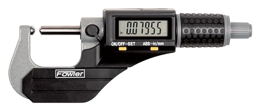 Fowler 54-860-213-1, IP54 Digital Ball Anvil and Spindle Micrometer with 2-3"/50-75mm Measuring Range