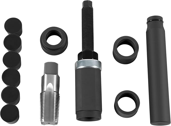 C7 C9 Injector Cup Removal Tool for CAT - Fuel Injector Sleeve In-Vehicle Remover & Installer Tool Set with Nozzle, Cup, Sleeve, and Tube, Compatible with 7.3L, 3126, 3126B, C7, and C9 Engines