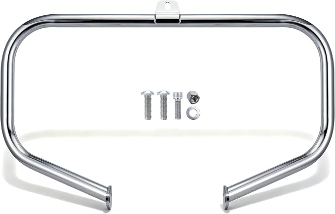 MoKitDora Softail Engine Guard Highway Crash Bar 1.25" Fat for Harley 2000-2017 FL Heritage Classic Deluxe Fat Boy FLSTF Models, Chrome