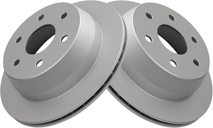 TRQ Rear G-Coated Brake Rotor Driver or Passenger Side LH RH for GM Truck SUV