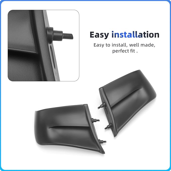 for Panigale Accessories Motorcycle Fairing Wind Fin Air Deflector Black Side Spoiler Wing for Ducati Panigale V4 V4S 2022-2024, Motorcycle Body Work Fairing Kits (Matte Black)