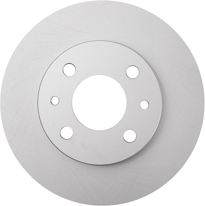 TRQ Rear Brake Rotor Set Solid G Coated Compatible with 2012-2019 Fiat 500