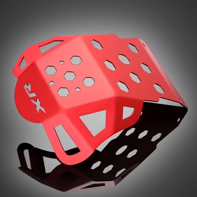 XR150L Skid Plate - Front Engine Bash Cover Guard Compatible with 2023~2025 XR125L XR150L - Skidplate Thickness Enhancement (Red)