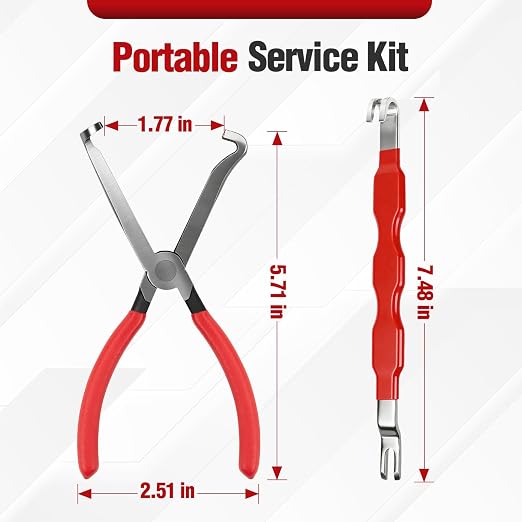 Automotive Tools Electrical Disconnect Pliers & Connector Separator with 18-Piece Terminal Removal Tool Kit for Car Wiring, Battery Terminals and Spark Plug Wires