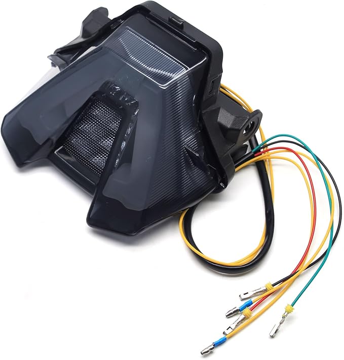 MZS Motorcycle Tail Light, LED Integrated Turn Signal Blinker Brake Taillight Smoke Compatible with MT07 MT-07 2021 2022 2023 2024